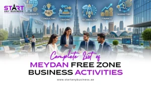 Read more about the article Complete List of Meydan Free Zone Business Activities