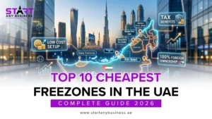 Read more about the article Top 10 Cheapest Free Zones in the UAE: Complete Guide 2026